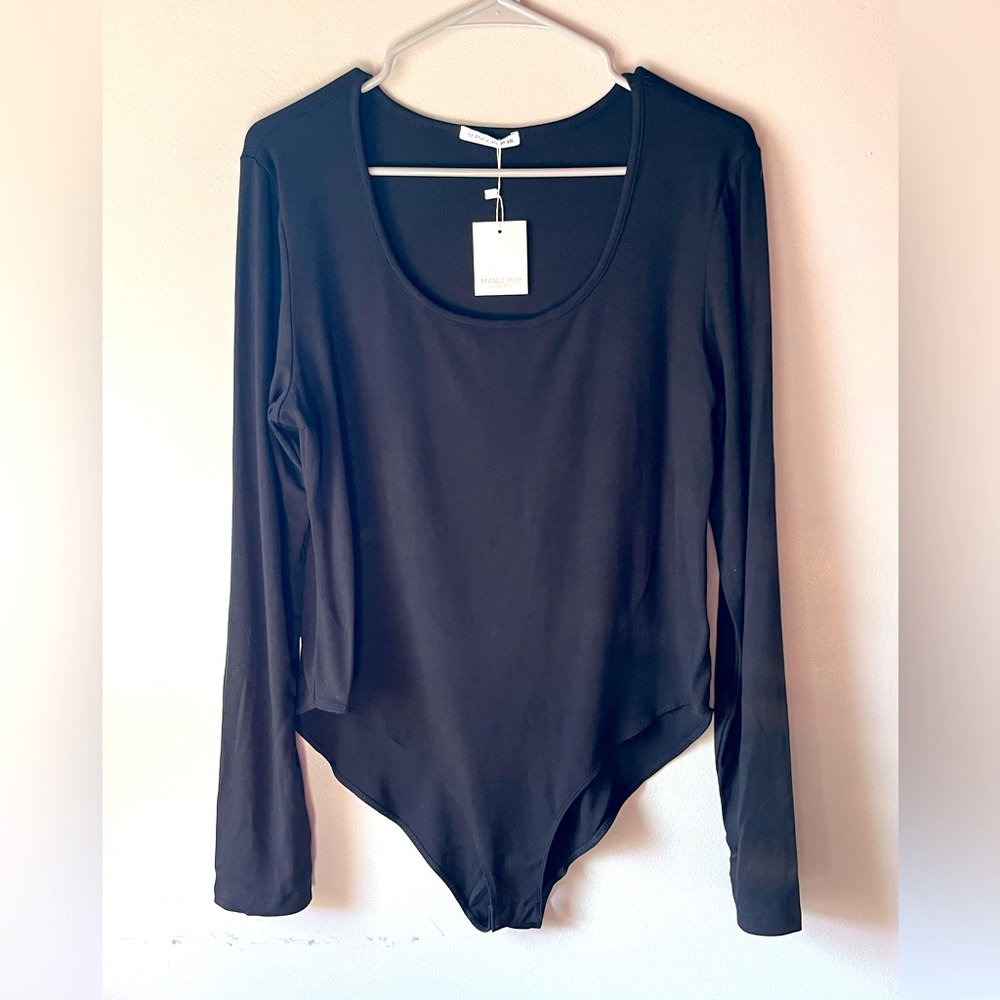 Women’s long sleeve bodysuit black hot XXL NWOT